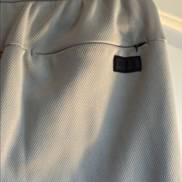 Men's Lightweight Gray Joggers with Black Accents and zippered pockets - Picture 6 of 7